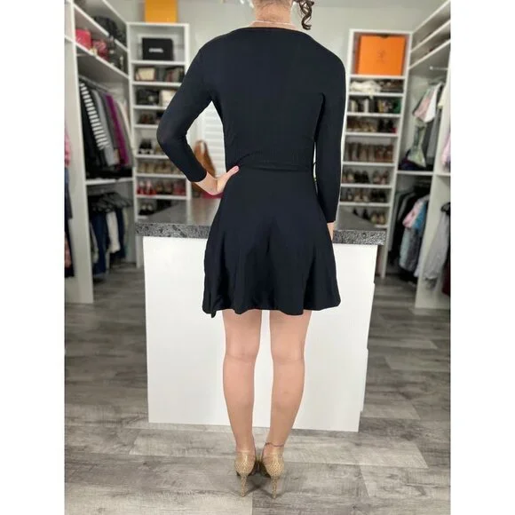 Simply Vera Wang Black A-Line Knit Dress $65 - Picture 5 of 8